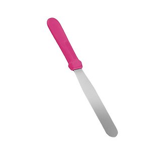 Espátula de Inox Confeiteiro Reta - Pink - 30cm - 1 unidade - Prime Chef - Rizzo