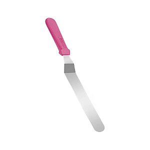Espátula de Inox Confeiteiro Angular - Pink - 25cm - 1 unidade - Prime Chef - Rizzo