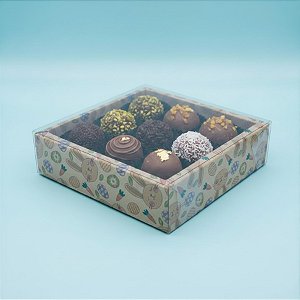 Caixa Base Brigadeiro - Páscoa Kraft - N°2 (13x13x4cm) - 5 unidades - ASSK - Rizzo