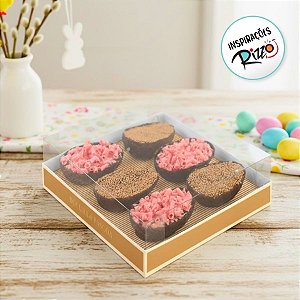 Caixa Degustação para 6 Mini Ovos de 50g - Lavie Salvia/Amêndoa - 6 unidades - Cromus - Rizzo