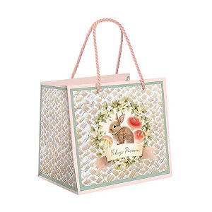 Sacola Premium Breeze M para Caixa Meio Ovo - 30x26x14  - 1 unidade - Cromus - Rizzo