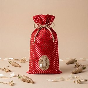 Bag Artesanal - Vermelho - Páscoa - 1 unidade - Rizzo