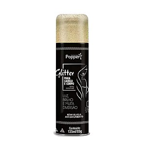Spray de Glitter para Cabelo e Corpo Ouro - 1 unidade - Festa Show - Rizzo