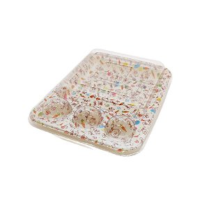 Blister 3 Brigadeiros e 1 Fatia de Bolo - Coelhinhos - 5 unidades - Rizzo