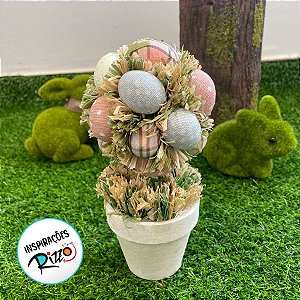 Vaso Decorativo Árvore de Ovinhos de Páscoa - 22cm - 1 unidade - Rizzo