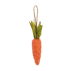 Enfeite de Pendurar Cenoura Decorativa - 18cm - 1 unidade - Cromus - Rizzo