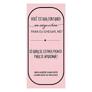 Adesivo Lacre Rosa - Ref. 2198 - Hot Stamping - 50 unidades - Stickr - Rizzo