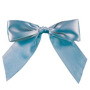 Laço Perfeito de Fita de Cetim com Lacre Prático - Azul Mar - G 11x13cm - 3 unidades - Cromus - Rizzo