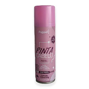 Tinta Temporária Spray para Cabelo - Roxo Pastel - 135ml/85g - 1 unidade - Popper - Rizzo