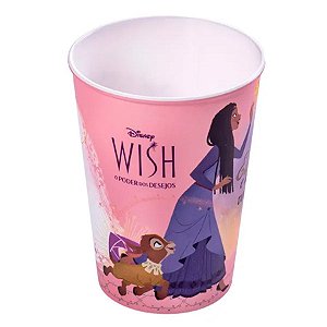 Copo de Plástico Wish: O Poder dos Desejos - Rosa - 320 ml - 1 unidade - Plasútil - Rizzo