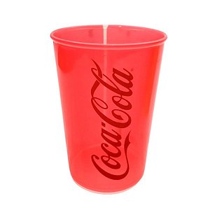Copo de Plástico Coca-Cola - Vermelho - 320 ml - 1 unidade - Plasútil - Rizzo
