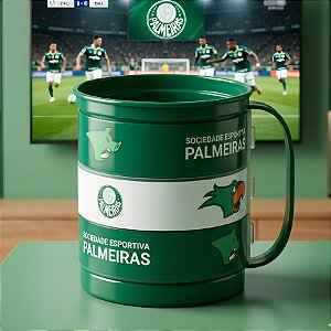 Caneca Divertida Palmeiras - 360 ml - 1 unidade - Plasútil - Rizzo
