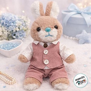 Coelho de Pelúcia Elegante com Traje Formal - 23cm - 1 unidade - Rizzo
