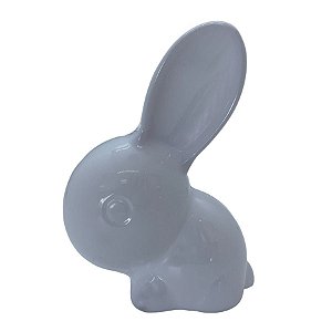 Coelhinho de Plástico Branco e Transparente - 10cm - 10 unidades - Rizzo
