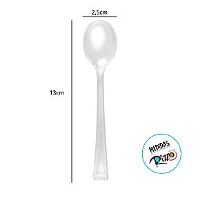 Colher Resistente para Ovo de Colher Transparente - 13cm - 50 unidades - BlueStar - Rizzo