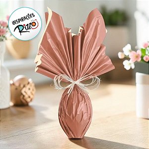 Folha para Ovos de Páscoa Double Face - Foundant e Baunilha - 69x89 - 25 unidades - Cromus - Rizzo