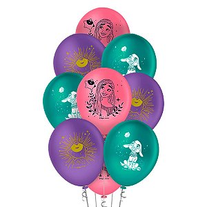 Balão de Festa Decorado Wish - 9''23cm - 25 unidades - Regina - Rizzo