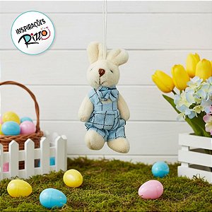 Coelho Azul para Pendurar - 10cm - 1 unidade - Cromus - Rizzo
