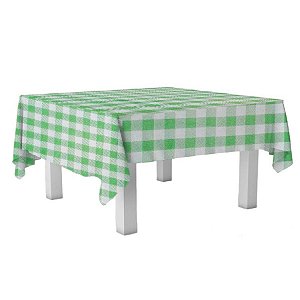 Toalha de Mesa em TNT - 70x70cm - Xadrez Verde - 5 unidades - Best Fest - Rizzo