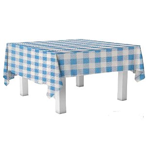 Toalha de Mesa em TNT - 70x70cm - Xadrez Azul - 5 unidades - Best Fest - Rizzo