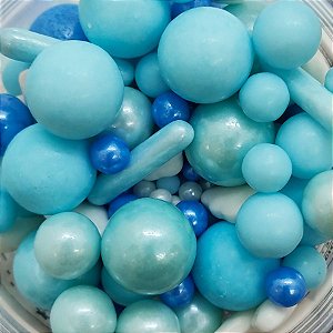 Confeito Decorativo - Fairy Sprinkles Pérolas - Azul/Branco - 1 unidade - Rizzo