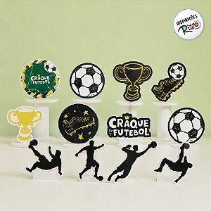 Mini Personagens Decorativos - Futebol - 12 unidades - Regina - Rizzo