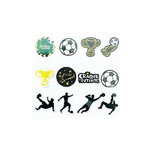 Mini Personagens Decorativos - Futebol - 12 unidades - Regina - Rizzo