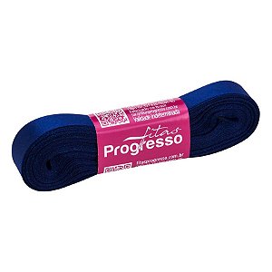 Fita de Cetim Progresso 15mm nº3 - 10m Cor 1199 Azul Bic - 01 unidade