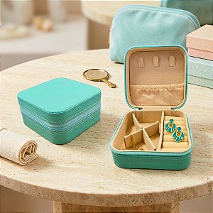Mini Porta Joias Portátil - Verde - 1 unidade - Rizzo