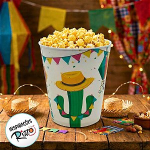 Balde de Pipoca - Festa Junina Cacto - 1 unidade - Rizzo