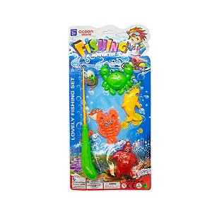 Brinquedo Jogo de Pesca - Cores Sortidas - 5 unidades - Rizzo
