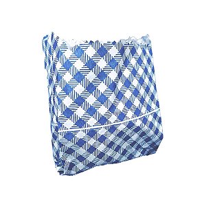 Saquinho de Papel - Xadrez Azul Escuro Mod 1 - 14x10,5cm - 50 unidades - Rizzo
