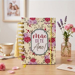 Agenda Permanente Amarelo - Eu Te Amo - 160 Folhas - 13x15,1cm - 1 unidade - Rizzo