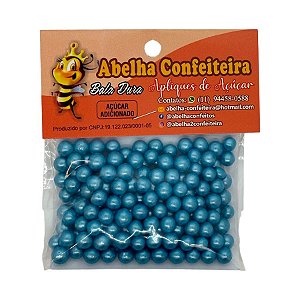 Mini Confeito - Pérolas Azul G - 60 gramas - 1 unidade - Abelha Confeiteira - Rizzo