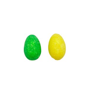 Mini Ovos de Páscoa - Verde e Amarelo - 5,5cm - 1 unidade - Rizzo