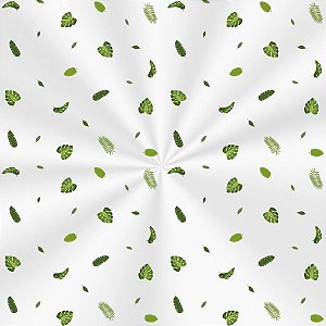 Saco Transparente Decorado - Leaves - 100 unidades - Cromus - Rizzo