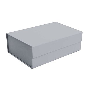 Caixa de Papel Rígido Retangular Gris com Ímã - 1 unidade - Cromus - Rizzo