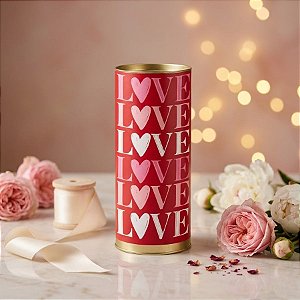 Lata para Presente Rígida - Love - 1 unidade - Cromus - Rizzo