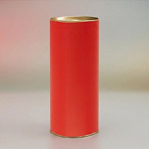 Lata para Presente Rígida - Liso Vermelho - 1 unidade - Cromus - Rizzo