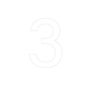 Transfer - Número 3 - Branco - 1 unidade - Rizzo