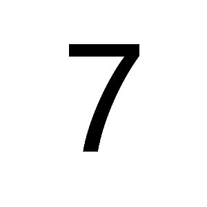 Transfer - Número 7 - Preto - 1 unidade - Rizzo