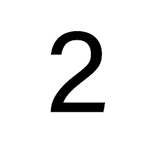 Transfer - Número 2 - Preto - 1 unidade - Rizzo