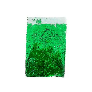 Confete Mini Bolinha Metalizado 25g - Verde - Double Face - 1 unidade - Rizzo