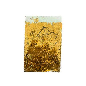 Confete Mini Bolinha Metalizado 25g - Dourado - Double Face - 1 unidade - Rizzo