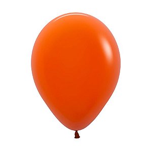 Balão de Festa Latéx Fashion - Laranja Pôr do Sol (Cor: 062) - 1 unidade - Sempertex - Rizzo