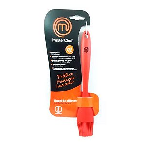 Pincel Mini em Silicone Duplo - Vermelho - 21cm - 1 unidade - MasterChef - Rizzo