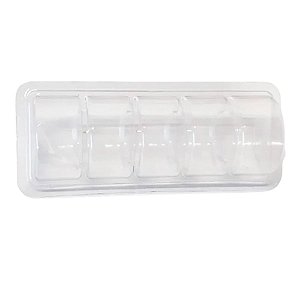 Blister para 5 Macarons - 15,5x6,5x2,6cm - 20 unidades - San Felipo - Rizzo