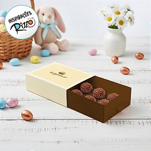 Caixa Com Puxador - Brigadeiro Amarelo - 10 unidades - Cromus - Rizzo