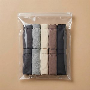 Saco Trilho Zip Transparente - Trilho Transparente - 18x25cm - 50 unidades - Rizzo