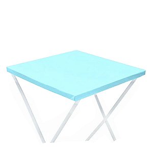 Toalha Plástica Cobre Manchas Perolizada - 78 x 78 cm - Azul Candy - 10 unidades - CampFestas - Rizzo